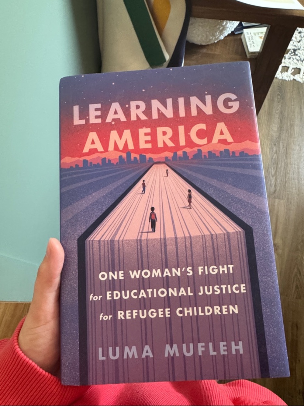 Learning America by Luma Mufleh - Purple and Pink Hardcover